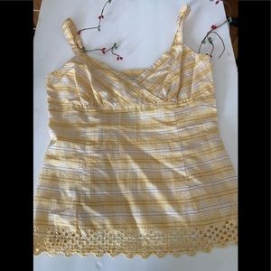 Loft Yellow Plaid top